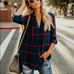 Plaid Top